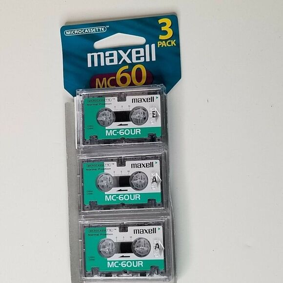 Vintage Maxell Audio MC-60UR Cassette 60 Minute Blank Tapes - Picture 2 of 4
